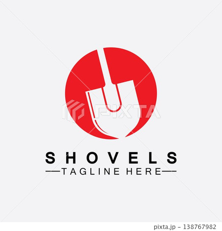 Shovel logo vector icon symbol illustration design.Shovel icon isolated on white background. Gardening tool. Tool for horticulture ,agriculture ,farming. Vector Illustration Shovel logo vector icon symbol illustration design.Shovel icon isolated on white background. Gardening tool. Tool for horticulture ,agriculture ,farming. Vector Illustration 138767982