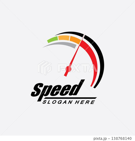 Speed logo design, silhouette speedometer symbol icon vector,speed Auto car Logo Template vector illustration icon design Speed logo design, silhouette speedometer symbol icon vector,speed Auto car Logo Template vector illustration icon design 138768140