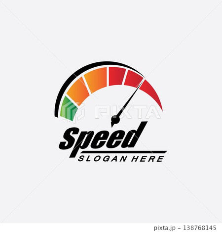 Speed logo design, silhouette speedometer symbol icon vector,speed Auto car Logo Template vector illustration icon design Speed logo design, silhouette speedometer symbol icon vector,speed Auto car Logo Template vector illustration icon design 138768145