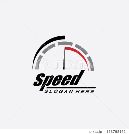 Speed logo design, silhouette speedometer symbol icon vector,speed Auto car Logo Template vector illustration icon design 138768151