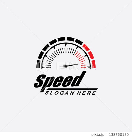Speed logo design, silhouette speedometer symbol icon vector,speed Auto car Logo Template vector illustration icon design 138768180