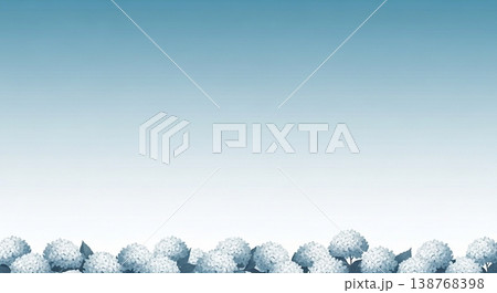 紫陽花と梅雨のベクターイラスト背景 紫陽花と梅雨のベクターイラスト背景 138768398