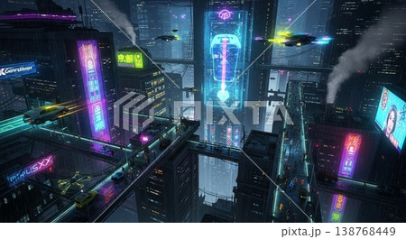 紫陽花と梅雨のベクターイラスト背景 紫陽花と梅雨のベクターイラスト背景 138768449