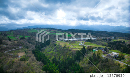 日本の富山県黒部市にある大谷ダム周辺からの様子 日本の富山県黒部市にある大谷ダム周辺からの様子 138769394