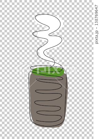 一筆書き風のお茶・緑茶・抹茶のイラスト 手描き風 背景透過PNG 一筆書き風のお茶・緑茶・抹茶のイラスト 手描き風 背景透過PNG 138769647