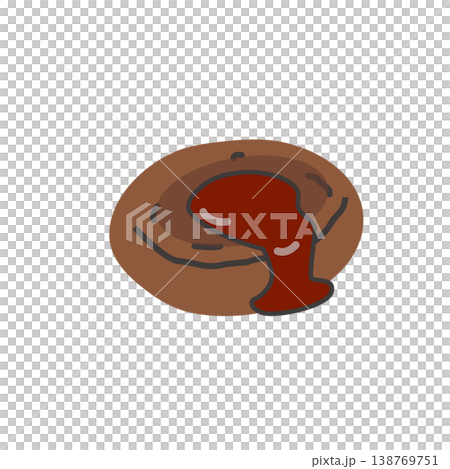 Hamburger illustration, food, omelet, illustration of bento box side dish, simple, material, bento material Hamburger illustration, food, omelet, illustration of bento box side dish, simple, material, bento material 138769751
