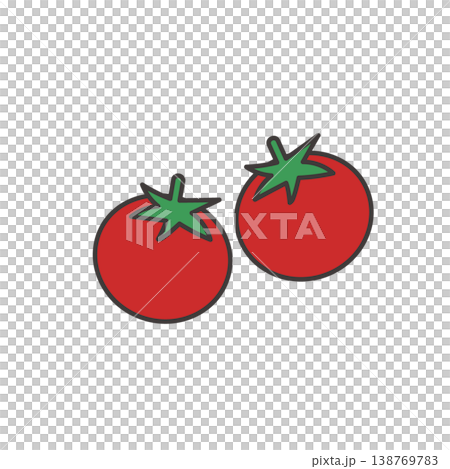 櫻桃番茄插圖，食物，便當盒配菜插圖，簡單，食材，便當食材，炸雞 138769783