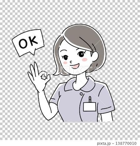 微笑的女護士插圖 1-1 138770010
