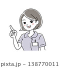 女性看護師の笑顔イラスト1-2 女性看護師の笑顔イラスト1-2 138770011