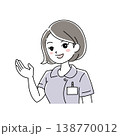 女性看護師の笑顔イラスト1-3 女性看護師の笑顔イラスト1-3 138770012
