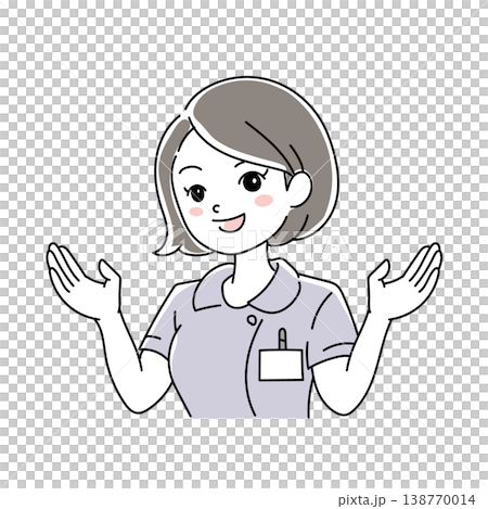 微笑女護士插圖 1-5 微笑女護士插圖 1-5 138770014