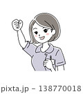女性看護師の笑顔イラスト1-9 女性看護師の笑顔イラスト1-9 138770018