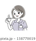 女性看護師の笑顔イラスト1-10 女性看護師の笑顔イラスト1-10 138770019