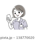女性看護師の笑顔イラスト1-11 女性看護師の笑顔イラスト1-11 138770020