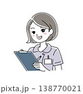 女性看護師の笑顔イラスト1-12 女性看護師の笑顔イラスト1-12 138770021
