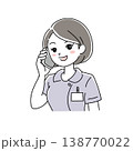 女性看護師の笑顔イラスト1-13 女性看護師の笑顔イラスト1-13 138770022