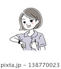 女性看護師の笑顔イラスト1-14 女性看護師の笑顔イラスト1-14 138770023