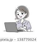 女性看護師の笑顔イラスト1-15 女性看護師の笑顔イラスト1-15 138770024