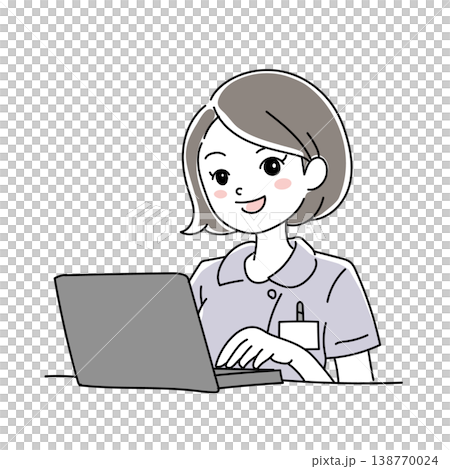 微笑女護士插圖 1-15 微笑女護士插圖 1-15 138770024