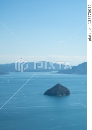 広島県 宮島 弥山から望む瀬戸内海の景色 ぼかし素材 広島県 宮島 弥山から望む瀬戸内海の景色 ぼかし素材 138770059