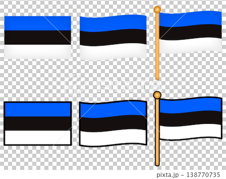 愛沙尼亞國旗插圖集 2 138770735