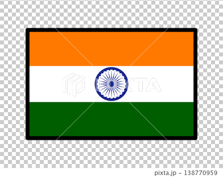 インドの国旗のイラスト素材 インドの国旗のイラスト素材 138770959