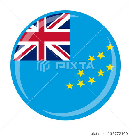 Tuvalu national round circle flag emblem official icon Tuvalu national round circle flag emblem official icon 138772160