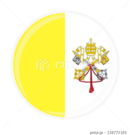 Vatican national round circle flag emblem official icon Vatican national round circle flag emblem official icon 138772165