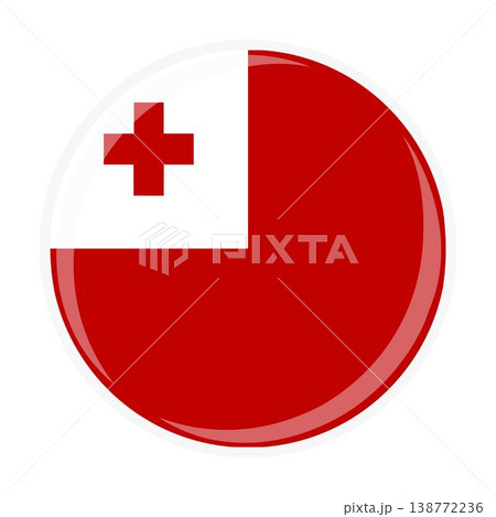Tonga national round circle flag emblem official icon 138772236