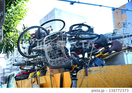 放置自転車の撤去 放置自転車の撤去 138772373