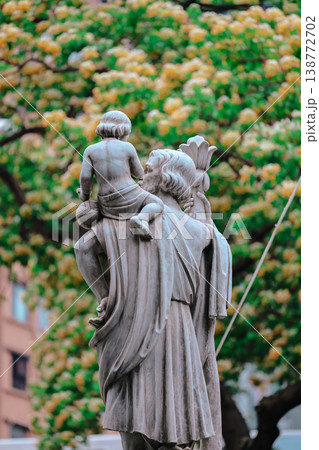 April 3 2026 Saint Teresa Church Statue And Blossoms April 3 2026 Saint Teresa Church Statue And Blossoms 138772702