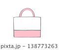 ピンク色のレッスンバッグ 入園・入学グッズ 138773263