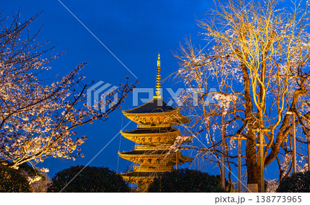 京都、東寺の五重塔 京都、東寺の五重塔 138773965