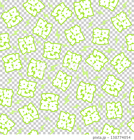 Yellow-green rage seamless pattern Yellow-green rage seamless pattern 138774054