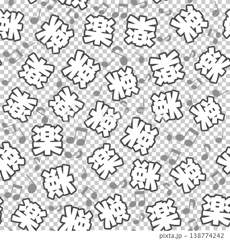 Black seamless pattern 138774242