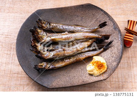 ししゃもの塩焼き 138775131