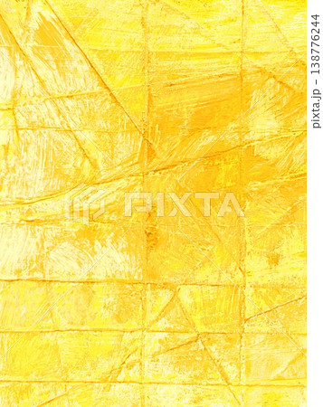筆跡のあるペイントの背景、黄色い抽象的な模様、金色の背景、ゴールドのランダムな格子模様の背景 筆跡のあるペイントの背景、黄色い抽象的な模様、金色の背景、ゴールドのランダムな格子模様の背景 138776244