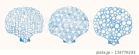 shell watercolor element hand drawn seashell beach summer illustration 138776293