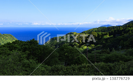 石部の棚田、海越しの駿河湾と富士山 石部の棚田、海越しの駿河湾と富士山 138776729