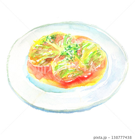 ロールキャベツの水彩イラスト  138777438