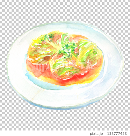ロールキャベツの水彩イラスト  138777438