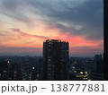 都心の夕景 138777881