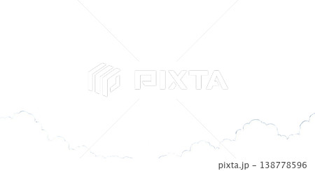 シンプルな雲の背景 138778596