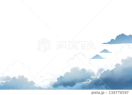 シンプルな雲の背景 138778597