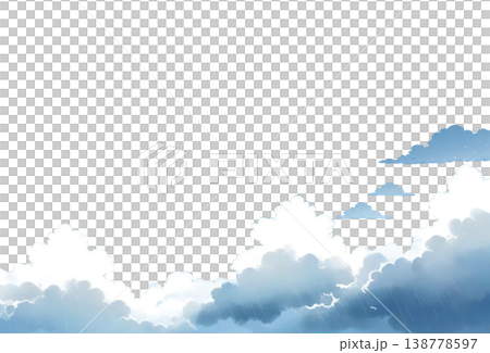 シンプルな雲の背景 138778597