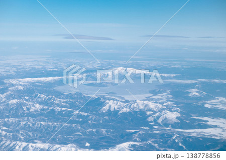 飛行機から見た山 飛行機から見た山 138778856