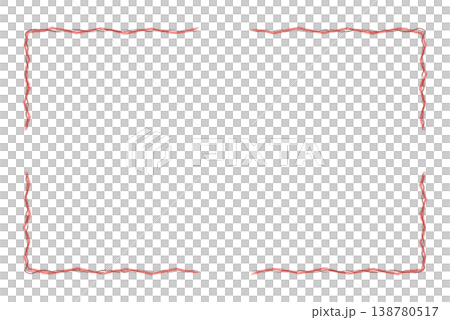 線が複雑に絡んだかわいいフレーム 138780517