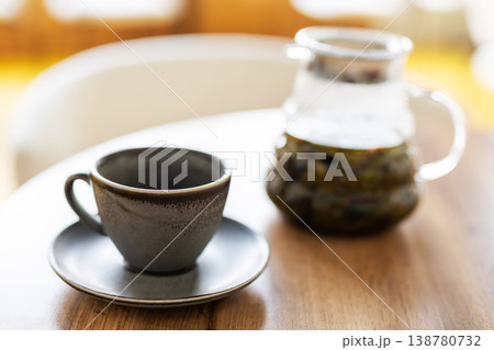 Intimate morning moment. Relaxed coffee time highlighted by cozy natural illumination Intimate morning moment. Relaxed coffee time highlighted by cozy natural illumination 138780732