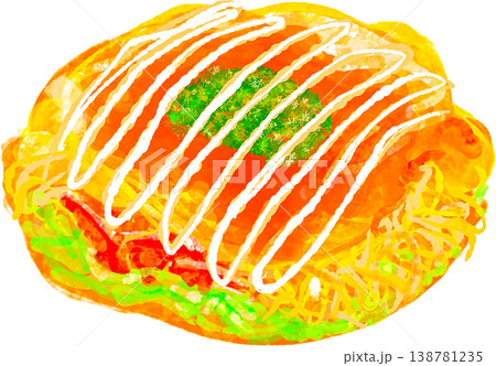 広島風お好み焼きのイラスト 138781235