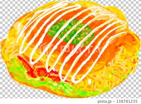 広島風お好み焼きのイラスト 138781235
